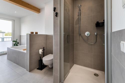 Koupelna v ubytování N8quartier