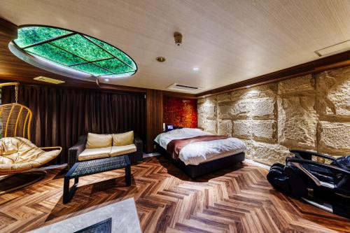 Posezení v ubytování Hotel Lotus Ibaraki -Adult Only