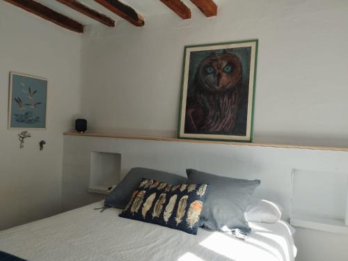 Ένα ή περισσότερα κρεβάτια σε δωμάτιο στο Hostal Refugio De Gredos