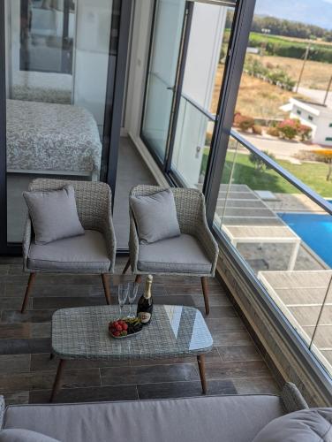 Posezení v ubytování Apartment in Aphrodite Park Residence