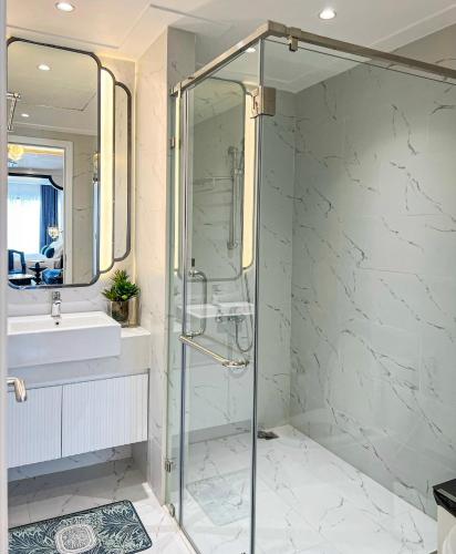 Koupelna v ubytování TMS Luxury Residence Quy Nhơn