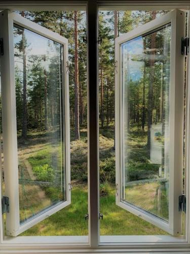 Jardín al aire libre en Utsikten - Ny flott hytte, Privat Badstue, Spabad!