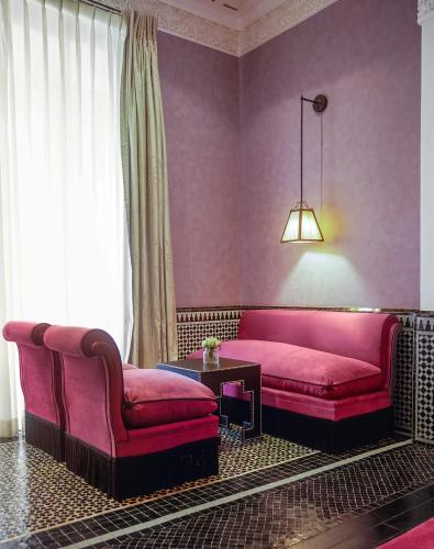 Posezení v ubytování Selman Marrakech