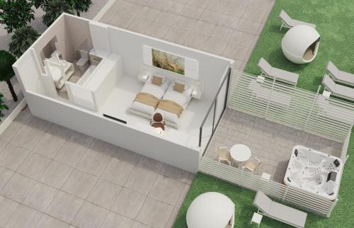 Půdorys ubytování Villa Luz Design & Art Hotel