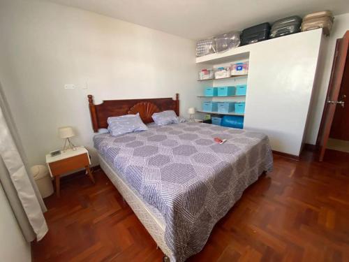 Cama o camas de una habitación en Casa Campo Familiar