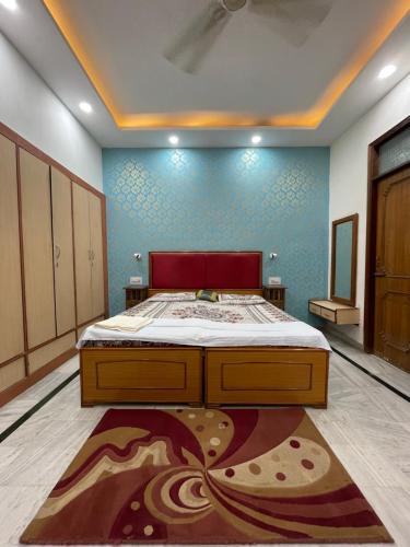 Katil atau katil-katil dalam bilik di N Homestay Agra