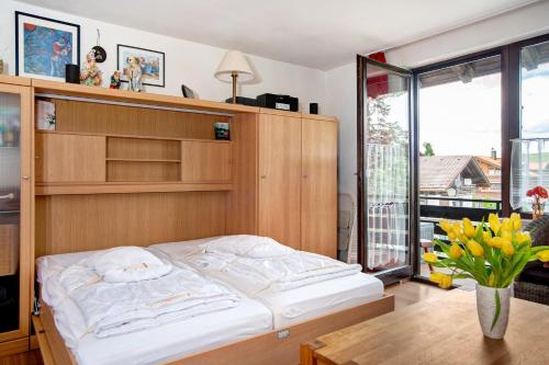 Postel nebo postele na pokoji v ubytování Ferienwohnung Bergrose