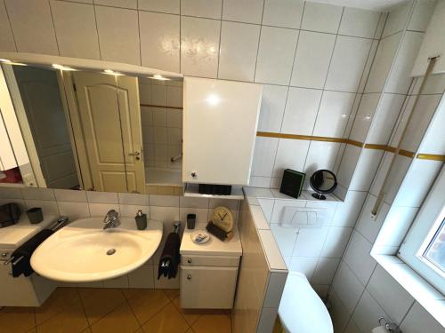Ein Badezimmer in der Unterkunft Rheinblick Traum
