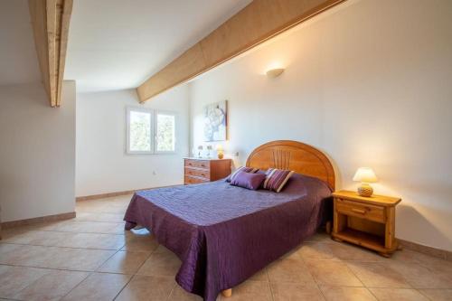 Giường trong phòng chung tại Standard 2ch vue mer - Ile Rousse