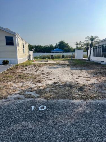 a parking lot with the number on it at RV SITE FOR RENT BY GLAMPERS CAMP 30AMP FULL HOOKUP in Port Charlotte