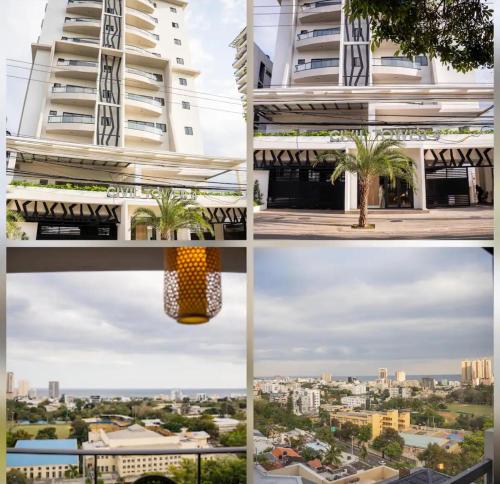 a collage of photos of a building at Rental house Santo Domingo in Santo Domingo