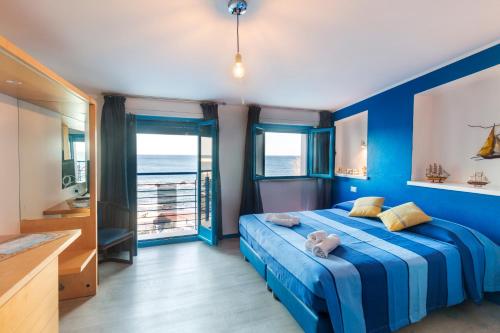 Кровать или кровати в номере La Favorita Hotel