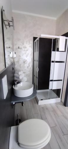 Koupelna v ubytování B&B La Munachell
