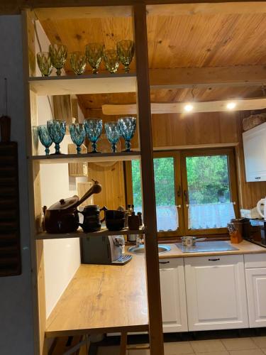 Dapur atau dapur kecil di Mirkówka