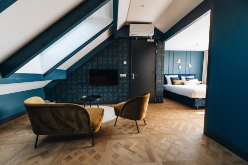 Postel nebo postele na pokoji v ubytování Hotel Renesse