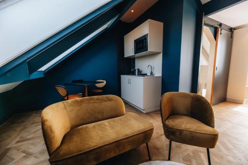 Χώρος καθιστικού στο Hotel Renesse
