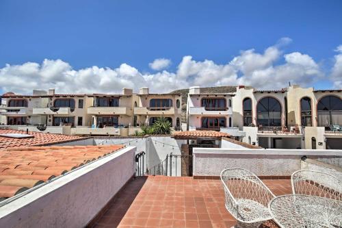 a view from the roof of a building at Rosarito Beach Home in Las Gaviotas with Ocean Views in Raulis