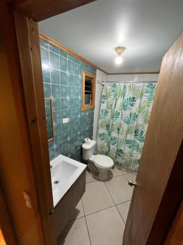 Ванная комната в Cabañas Francia