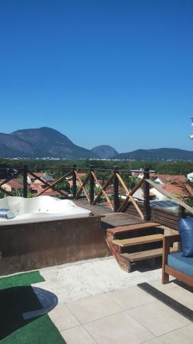 a view from the roof of a house at Espaço Verano- Master 1 in Niterói