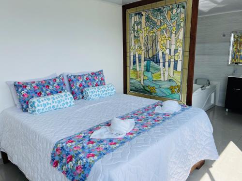 Säng eller sängar i ett rum på Paradise Lake Finca Hotel