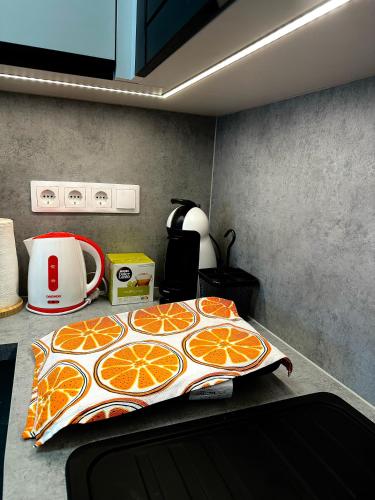 Η κουζίνα ή μικρή κουζίνα στο Sétány Kuckó Apartman