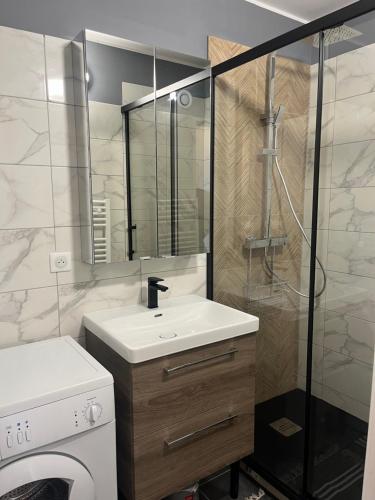 Kúpeľňa v ubytovaní Appartement 2 pièces à Cabourg