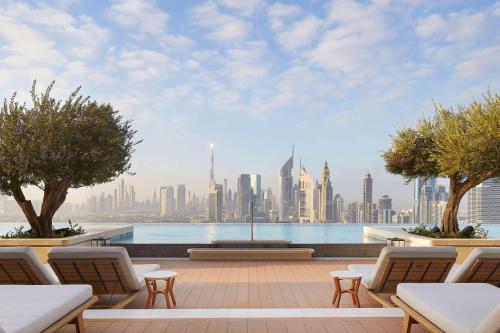 a view of the city from the rooftop of a building at SIRO One Za'abeel in Dubai