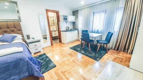 Coin salon dans l'établissement Zambak Apartments