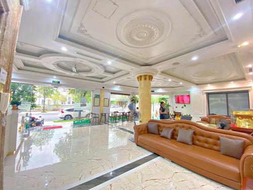 Χώρος καθιστικού στο Blue Diamond Hotel