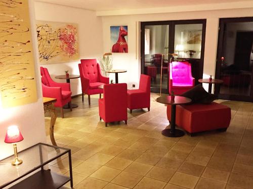 Hotel Am Martinsbergにあるシーティングエリア