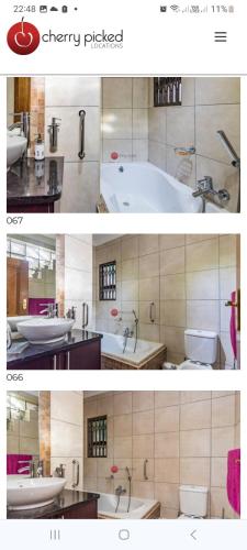 Ένα μπάνιο στο Little Falls ISA Guest House