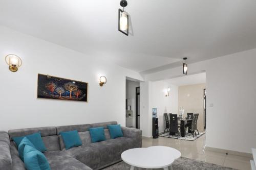 Χώρος καθιστικού στο Amalia BNB Apartment