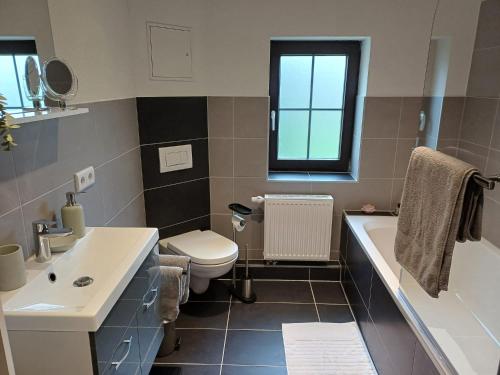 Koupelna v ubytování Ferienwohnung Krokus