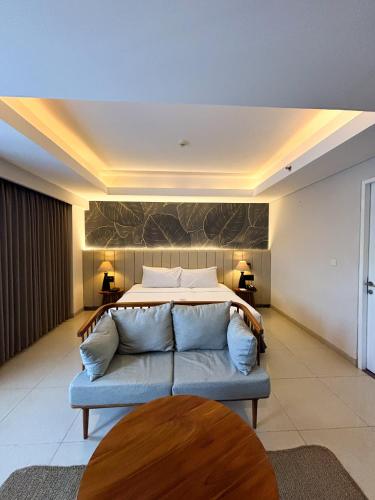 Posezení v ubytování Crystalkuta Hotel - Bali