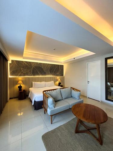 Posezení v ubytování Crystalkuta Hotel - Bali