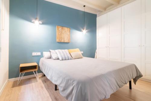 Voodi või voodid majutusasutuse Amazing flat in Barceloneta with private terrace 2-2 toas
