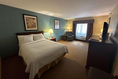 una camera d'albergo con letto e TV di Wingate by Wyndham Newell a Newell
