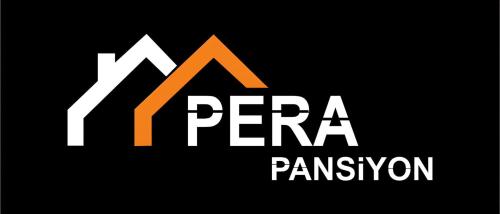 a logo for a company with two arrows at Pera Pansiyon in Bursa