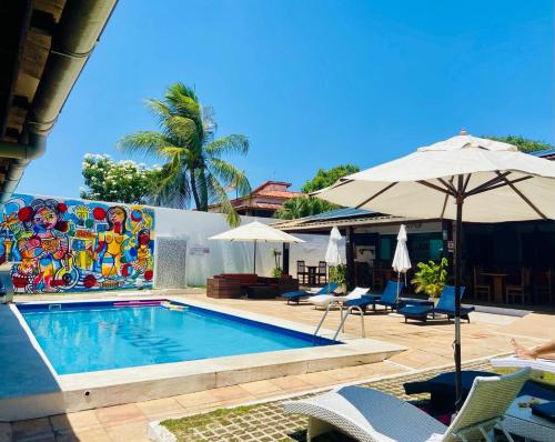 Kolam renang di atau dekat dengan Hotel Pousada Salvador Paradise