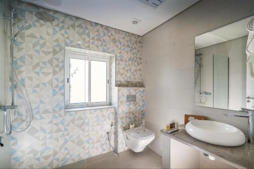 Koupelna v ubytování Penthouse cosy avec piscine privée