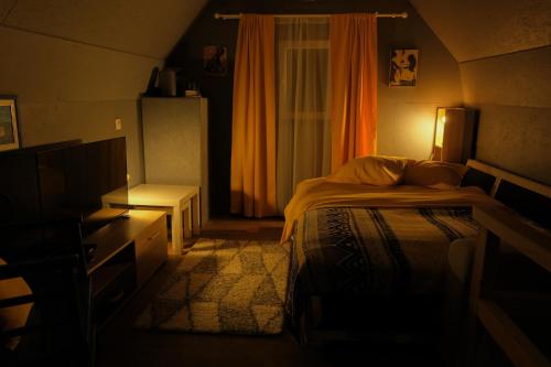 4NORTH Tiny house on the Durmitor's ringにあるベッド