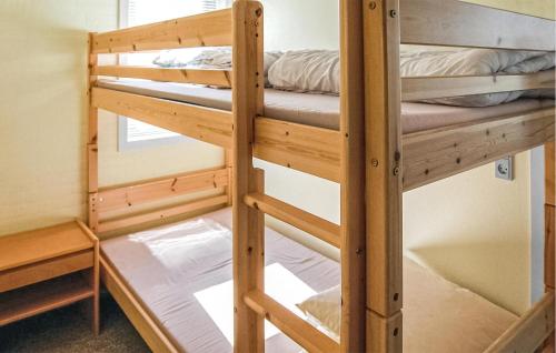 a couple of bunk beds in a room at Lejl 1 in Havrvig