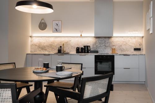 Kuchyň nebo kuchyňský kout v ubytování Centra Nams - Center Apartments