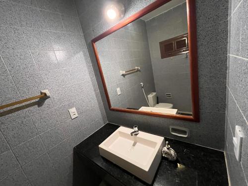Koupelna v ubytování Casa com ar-condicionados e localização perfeita