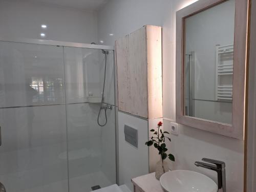 Koupelna v ubytování Agradable Casa Rural