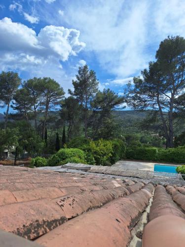 a view from the roof of the house at Villa Sisyphe chambre"la jeanette" in Le Thoronet