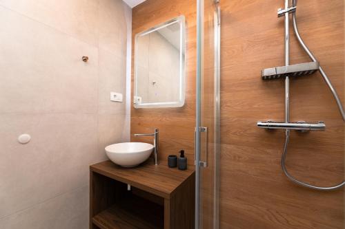 Koupelna v ubytování Scaletta Rooms