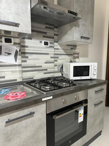 Kuchyň nebo kuchyňský kout v ubytování small luxury torvajanica