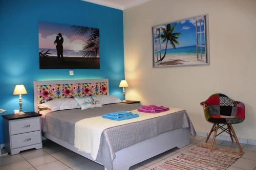 The Blue Studio, 1 min walk from Kalamaki beach
