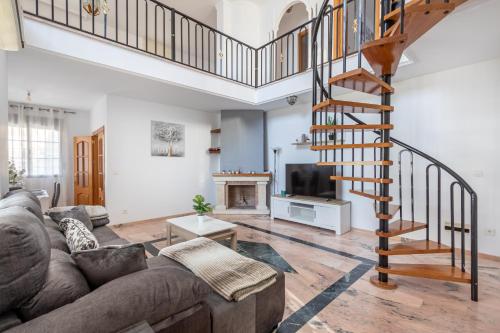 Χώρος καθιστικού στο Villa cacin